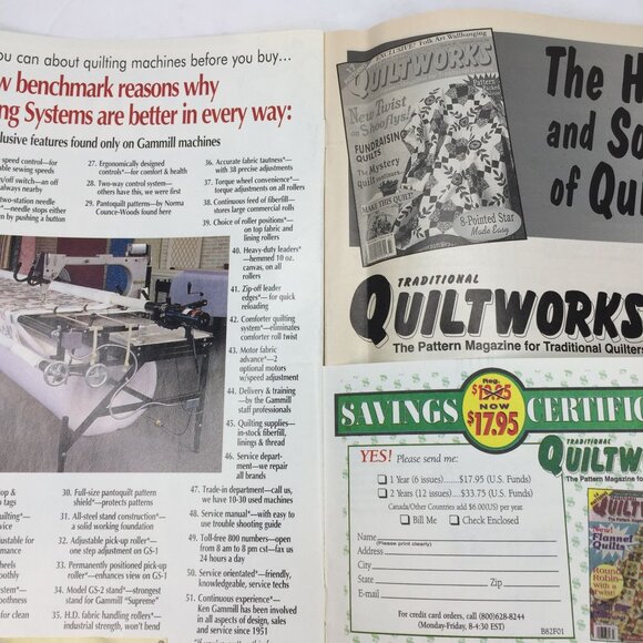 Vintage 1998 Traditional Quiltworks Magazine Lot Vol 1 Fabric Showcase Special - Picture 2 of 13